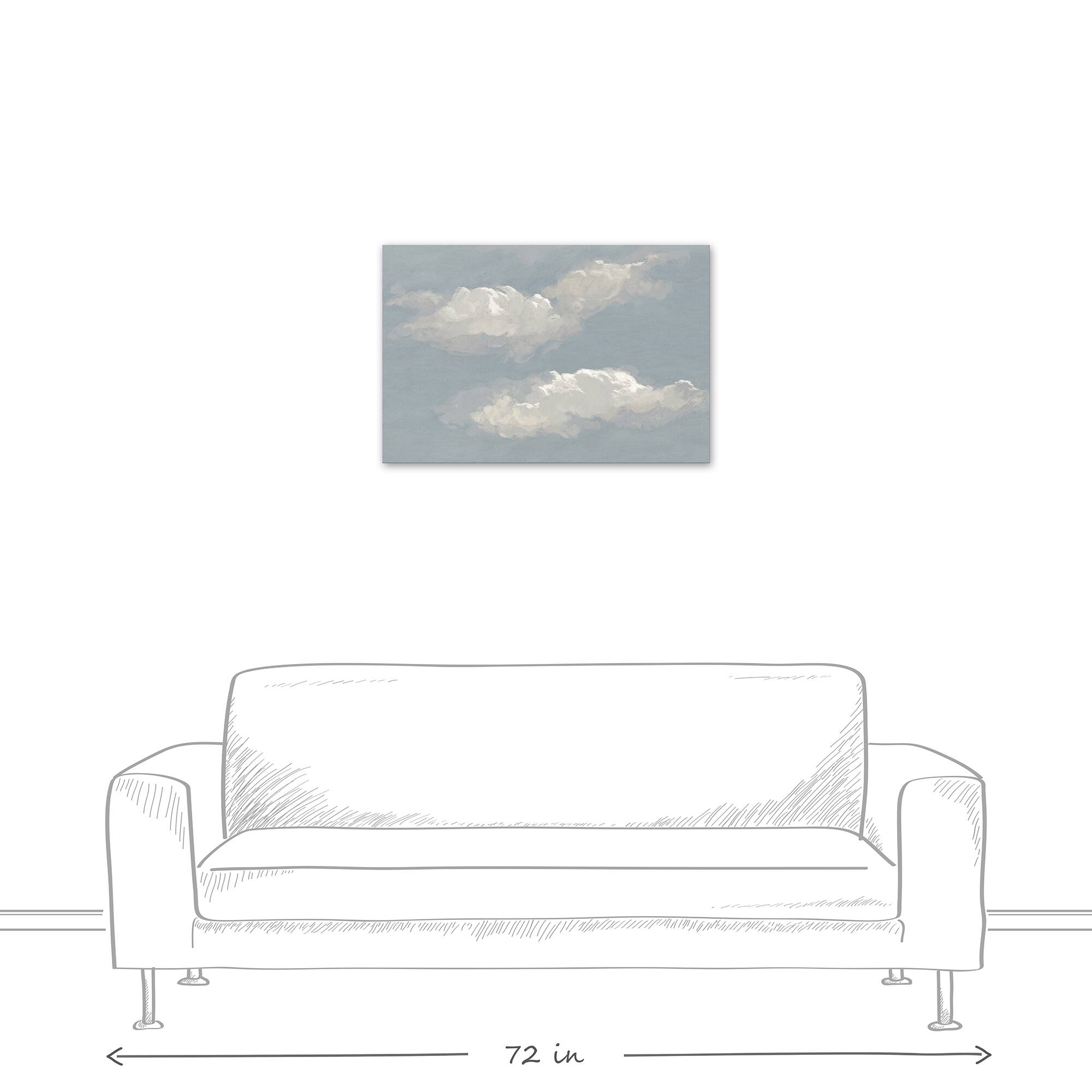 Fluffy Clouds 30" x 20" Canvas Wall Art